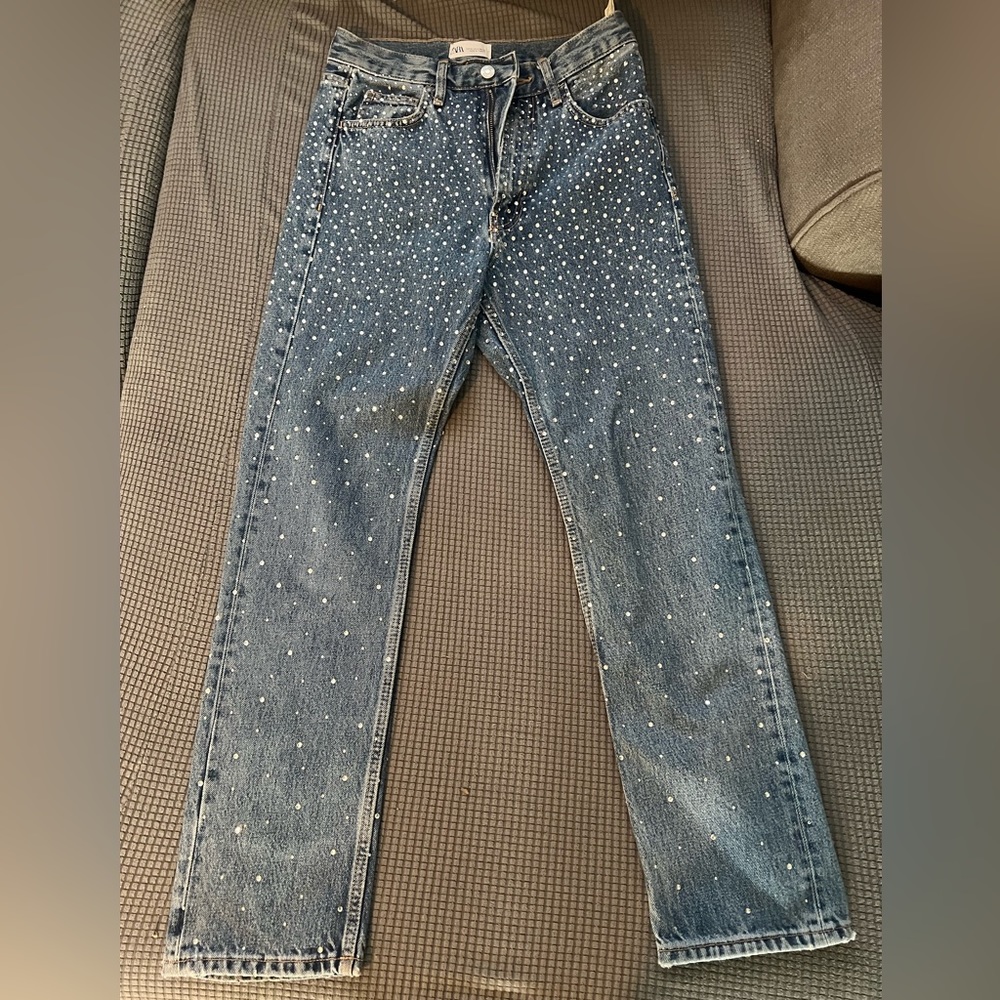 Zara Rhinestone Jeans